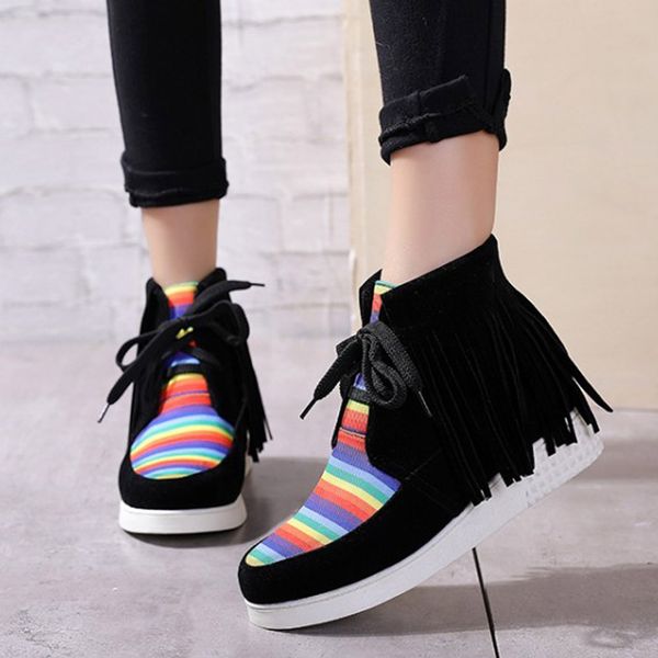 women ankle lace up boots female fringed boot lady fashion casual printing short boot large size suede ankle boot#g3, Black
women ankle lace up boots female fringed boot lady fashion casual printing short boot large size suede ankle boot#g3, Black