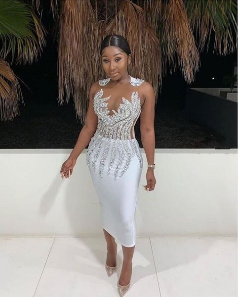 new white stunning tea length homecoming dresses illusion neck sheath crystal beading pearls short prom dress mother cocktail gowns, Blue;pink
new white stunning tea length homecoming dresses illusion neck sheath crystal beading pearls short prom dress mother cocktail gowns, Blue;pink