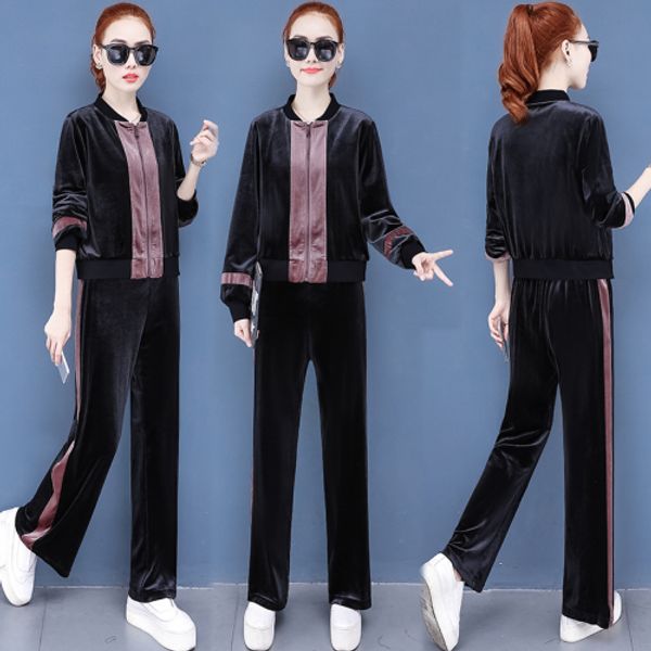 gold velvet 2 piece sets womens outfits sportswear velvet suit women leisure ensemble femme 2 pieces jupe korean woman suit, White
gold velvet 2 piece sets womens outfits sportswear velvet suit women leisure ensemble femme 2 pieces jupe korean woman suit, White