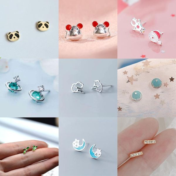 fengli lovely panda mouse ear studs for women kids personality stud earrings blue zircon planet cloud statement jewelry, Golden;silver
fengli lovely panda mouse ear studs for women kids personality stud earrings blue zircon planet cloud statement jewelry, Golden;silver