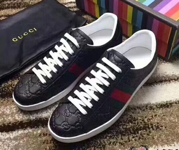 2019 new arrival fashion men women casual shoes luxury designer sneakers shoes genuine leather bee embroidered no box, Black
2019 new arrival fashion men women casual shoes luxury designer sneakers shoes genuine leather bee embroidered no box, Black