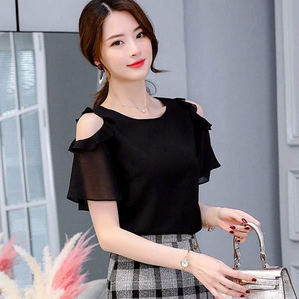 spring and summer new korean version of slim large size shirt wild bottoming shirt casual shirt chiffon blouse, White
spring and summer new korean version of slim large size shirt wild bottoming shirt casual shirt chiffon blouse, White