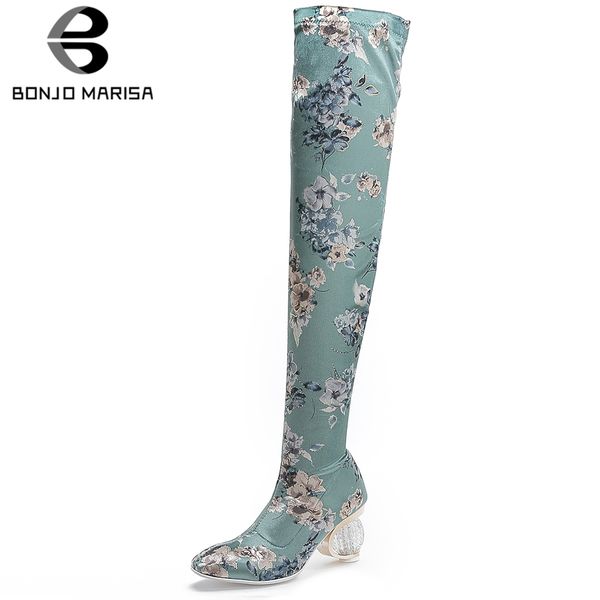 bonjomarisa 2019 elegant silk flower print over the knee thigh high boots women autumn strange high heels boots women 34-44, Black
bonjomarisa 2019 elegant silk flower print over the knee thigh high boots women autumn strange high heels boots women 34-44, Black