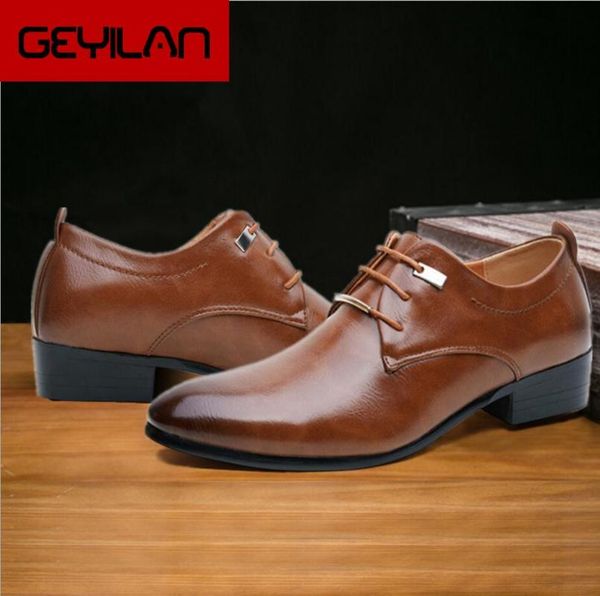38-482018 autumn fashion men business leather drees shoes pointy shoes breathable formal wedding plus size, Black
38-482018 autumn fashion men business leather drees shoes pointy shoes breathable formal wedding plus size, Black