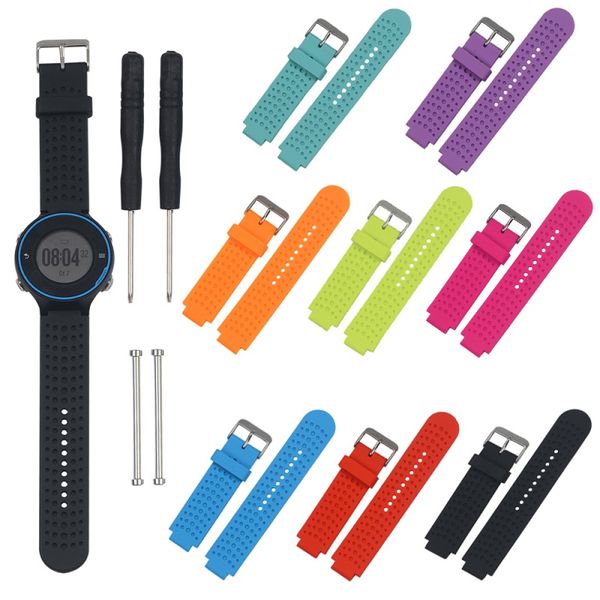 2019 fashion silicone watch strap replacement with pins & tools for garmin forerunner 220 230 235 630 620 735xt, Black;brown
2019 fashion silicone watch strap replacement with pins & tools for garmin forerunner 220 230 235 630 620 735xt, Black;brown