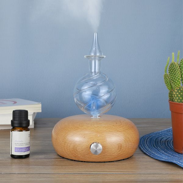 new designer glass essential oil diffuser aromatherapy machine home use air humidifier with wood base au eu us uk plug
new designer glass essential oil diffuser aromatherapy machine home use air humidifier with wood base au eu us uk plug