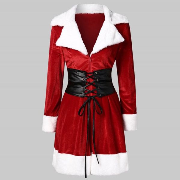 santa claus coat 2019 new ladies' jacket winter tie waist coat christmas faux fur jacket velvet with belt##4, Black
santa claus coat 2019 new ladies' jacket winter tie waist coat christmas faux fur jacket velvet with belt##4, Black