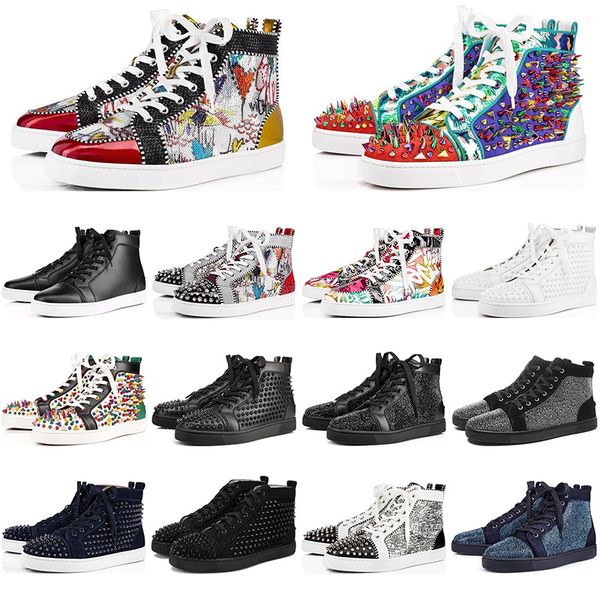 fashion red bottoms shoes studded spikes flat sneakers for men women glitter party lovers genuine leather casual rivet sneakers, Black
fashion red bottoms shoes studded spikes flat sneakers for men women glitter party lovers genuine leather casual rivet sneakers, Black