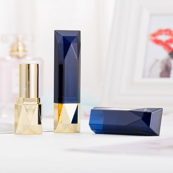 blue rhombus shaped empty cosmetic lip balm tube plastic lipstick lip rouge container
blue rhombus shaped empty cosmetic lip balm tube plastic lipstick lip rouge container