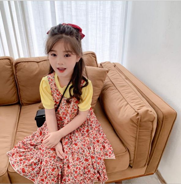 2020 new style girls printed dress fashion chiffon girls vest dresses 2-8t qh44, Red;yellow
2020 new style girls printed dress fashion chiffon girls vest dresses 2-8t qh44, Red;yellow
