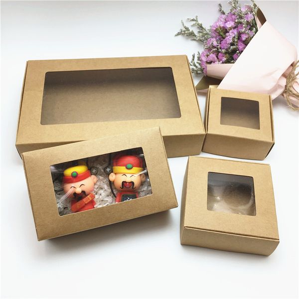 50pcs/lot 4 size option kraft paper with square pvc windows gift packaging paper boxes handmade cake/candy storage carton
50pcs/lot 4 size option kraft paper with square pvc windows gift packaging paper boxes handmade cake/candy storage carton