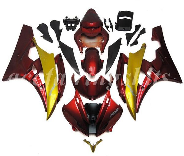 4 gifts injection mold new abs motorcycle full fairings kit fit for yamaha yzf-r6 2006 2007 06 07 r6 bodywork set deep red gold
4 gifts injection mold new abs motorcycle full fairings kit fit for yamaha yzf-r6 2006 2007 06 07 r6 bodywork set deep red gold