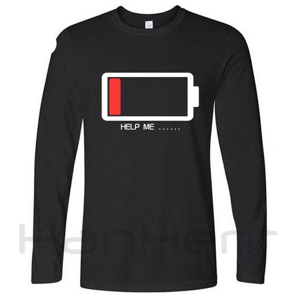 men t-shirt funny help me energy low t shirts male battery long sleeve o -neck loose tshirt basic brand clothing man harajuku, White;black
men t-shirt funny help me energy low t shirts male battery long sleeve o -neck loose tshirt basic brand clothing man harajuku, White;black