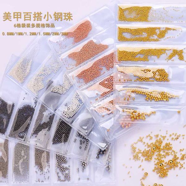 1 bag 6 size nail jewelry small steel ball japanese black silver gold six grid stickers with nail polish gel diamond rhinestones
1 bag 6 size nail jewelry small steel ball japanese black silver gold six grid stickers with nail polish gel diamond rhinestones