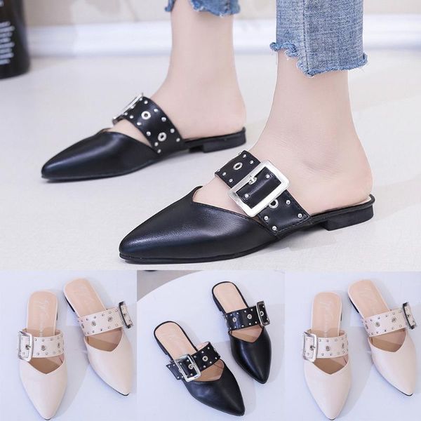 shoes women summer sandals flat heel shallow mouth pure color sandals buckle strap casual shoes chaussure femme buty damskie m30, Black
shoes women summer sandals flat heel shallow mouth pure color sandals buckle strap casual shoes chaussure femme buty damskie m30, Black