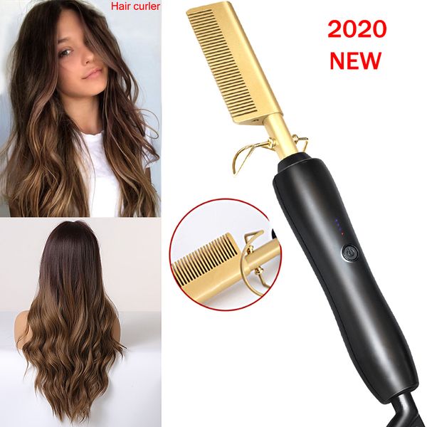 electric comb environmentally friendly titanium alloy hair curler comb straightening hair curling iron straightener comb
electric comb environmentally friendly titanium alloy hair curler comb straightening hair curling iron straightener comb