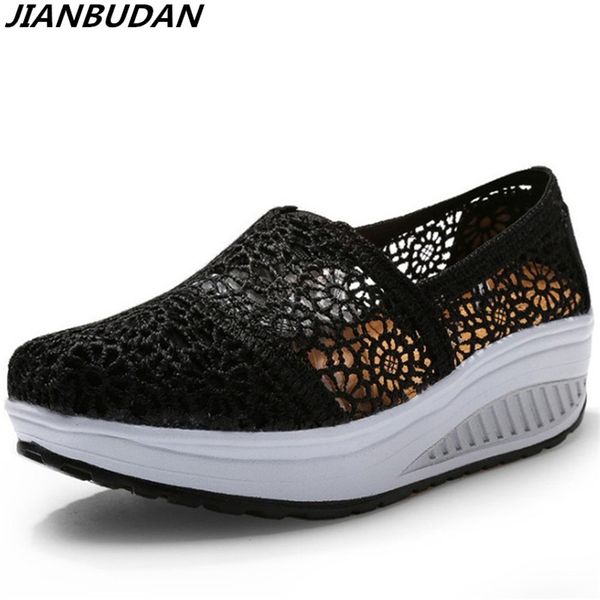 jianbudan/ lightweight breathable women's shoes 2019 new fashion summer mesh shoes hollow mesh wedge fitness 35-40, Black
jianbudan/ lightweight breathable women's shoes 2019 new fashion summer mesh shoes hollow mesh wedge fitness 35-40, Black