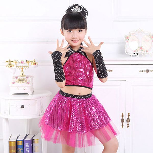 children sequin jazz dance modern dance costume fashion latin waltz dancing dress stage show dresses jazz costumes for girl kids, Black;red
children sequin jazz dance modern dance costume fashion latin waltz dancing dress stage show dresses jazz costumes for girl kids, Black;red