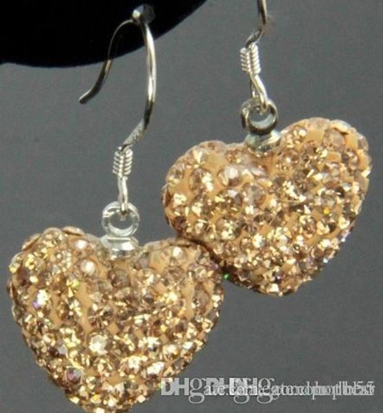ale y353 rhinestone mix colors white disco ball beads clay heart drop dangle crystall crystal earrings stud x634 w62 e23, Silver
ale y353 rhinestone mix colors white disco ball beads clay heart drop dangle crystall crystal earrings stud x634 w62 e23, Silver