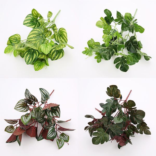 5pcs artificial plants 30cm turtle leaf watermelon leaf greenery wall decoration fake plants home decoration artificial greenery 
5pcs artificial plants 30cm turtle leaf watermelon leaf greenery wall decoration fake plants home decoration artificial greenery
