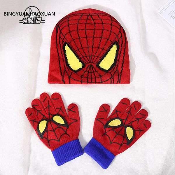bingyuanhaoxuan autumn winter girls boys hat set cartoon spider man warm cap knitted hat gloves children sets bonnet gorro
bingyuanhaoxuan autumn winter girls boys hat set cartoon spider man warm cap knitted hat gloves children sets bonnet gorro