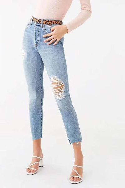 casualc vintage korean denim jeans womens hole high waisted jeans pants mid zipper pockets harajuku boyfriend pants, Blue
casualc vintage korean denim jeans womens hole high waisted jeans pants mid zipper pockets harajuku boyfriend pants, Blue