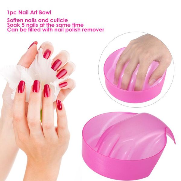 1pc nail art bowl hand soak off nail removal tray soaker art tips wash salon manicure tool pink, Silver
1pc nail art bowl hand soak off nail removal tray soaker art tips wash salon manicure tool pink, Silver