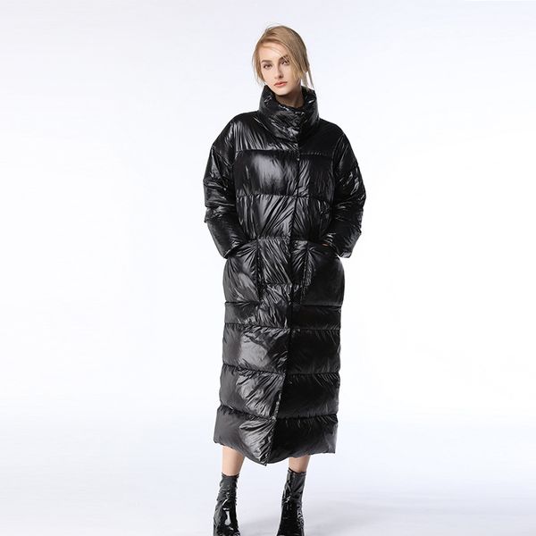 women's vests winter style down jacket longer section stand-collar thick warm feather over-the-knee famous women', Black;white
women's vests winter style down jacket longer section stand-collar thick warm feather over-the-knee famous women', Black;white