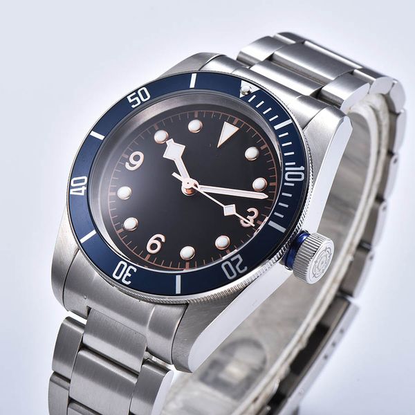 watch men automatic mechanical watch 316l solid stainless steel luminous waterproof 41mm dt611z, Slivery;brown
watch men automatic mechanical watch 316l solid stainless steel luminous waterproof 41mm dt611z, Slivery;brown