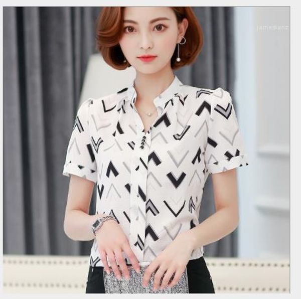 womens shirts casual v collar slim shirts female summer holiday short sleeve ladies shirts chiffon stripped printed, White
womens shirts casual v collar slim shirts female summer holiday short sleeve ladies shirts chiffon stripped printed, White
