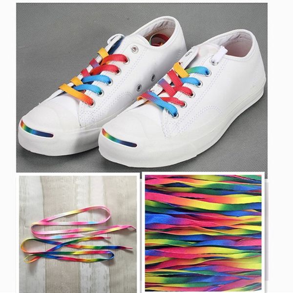 1pair colorful laces rainbow gradient print flat canvas shoe lace shoes casual chromatic colour shoelaces 80cm/100cm/120cm, Black
1pair colorful laces rainbow gradient print flat canvas shoe lace shoes casual chromatic colour shoelaces 80cm/100cm/120cm, Black