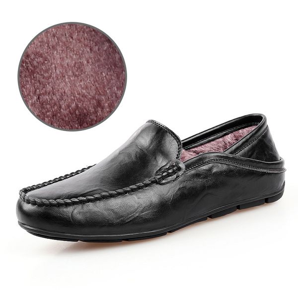 autumn and winter sneakers for men plus velvet to keep warm men casual shoes leather doudou big size fur loafers pu material, Black
autumn and winter sneakers for men plus velvet to keep warm men casual shoes leather doudou big size fur loafers pu material, Black