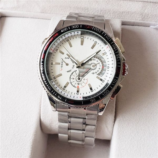 fashion men's luxury designer watch stainless steel strap large dial selling men's quartz watch
fashion men's luxury designer watch stainless steel strap large dial selling men's quartz watch