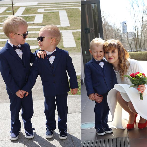 navy boys formal suits dinner tuxedos little boy groomsmen kids children special occasion suit formal wear (jacket+pants), Black 
navy boys formal suits dinner tuxedos little boy groomsmen kids children special occasion suit formal wear (jacket+pants), Black
