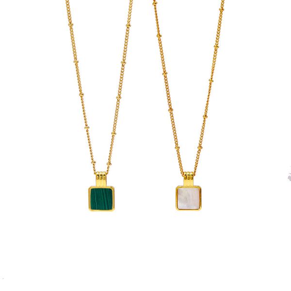 2019 fashion luxury new brand delicate beautiful malachite small squares necklace for women charm love necklace jewelry wholesale, Silver
2019 fashion luxury new brand delicate beautiful malachite small squares necklace for women charm love necklace jewelry wholesale, Silver