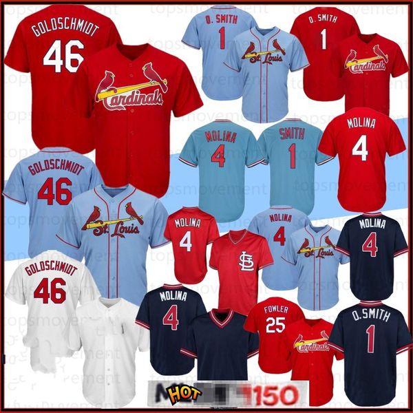 46 paul goldschmidt st. louis cardinal 150th baseball jersey 1 ozzie smith 4 yadier molina 25 dexter fowler jerseys 100% embroidered 2020, Blue;black
46 paul goldschmidt st. louis cardinal 150th baseball jersey 1 ozzie smith 4 yadier molina 25 dexter fowler jerseys 100% embroidered 2020, Blue;black