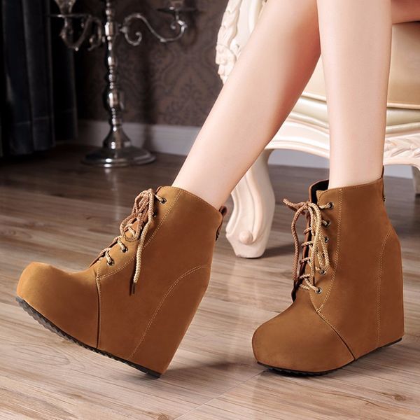 boots women big size autumn winter fleeces non-slip winter platform wedge ankle boots heels ladies shoes feminina botas mujer, Black
boots women big size autumn winter fleeces non-slip winter platform wedge ankle boots heels ladies shoes feminina botas mujer, Black