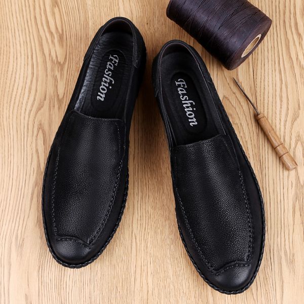 2019 summer large size new style fashion casual shoes genuine leather handmade stitching leather shoes england korean-style tren, Black
2019 summer large size new style fashion casual shoes genuine leather handmade stitching leather shoes england korean-style tren, Black