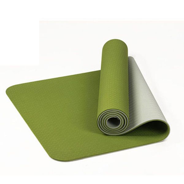 6mm tpe two-color non-slip yoga mat sports mat 183x61cm gym home fitness tasteless green
6mm tpe two-color non-slip yoga mat sports mat 183x61cm gym home fitness tasteless green