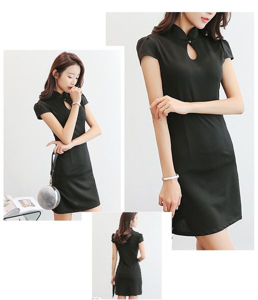 wither black temperament cultivate one's morality show thin render a short-sleeved dress, Black;gray
wither black temperament cultivate one's morality show thin render a short-sleeved dress, Black;gray