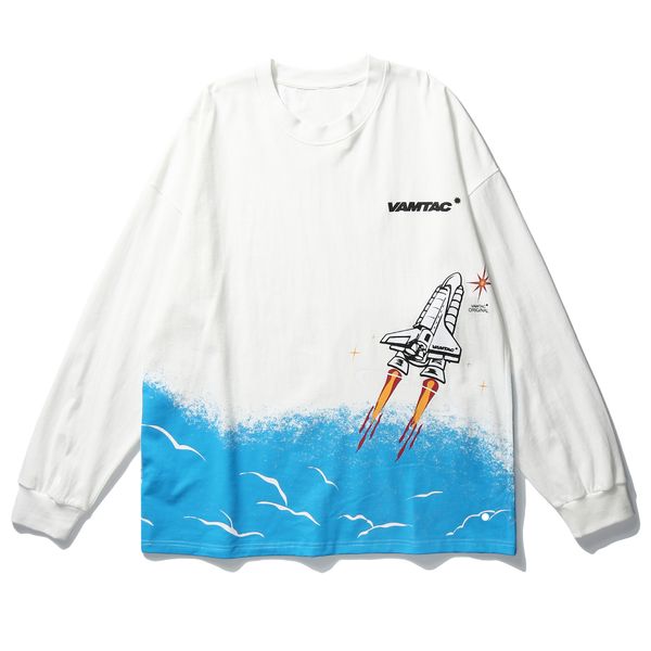 fashion print t shirt men streetwear hip hop cotton tees shirt casual loose long sleeve shirts, White;black
fashion print t shirt men streetwear hip hop cotton tees shirt casual loose long sleeve shirts, White;black