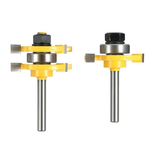 new 2pcs 1/4" shank router bit set wood milling cutter tools tongue router bit + groove + storage box for woodworkin
new 2pcs 1/4" shank router bit set wood milling cutter tools tongue router bit + groove + storage box for woodworkin