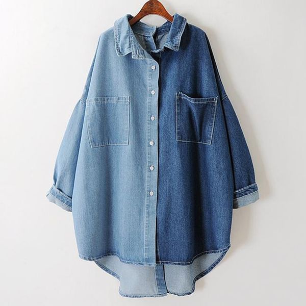 fashion-chicever 2018 spring denim women's shirts blouses long sleeve loose big size women shirt clothes fashion casual new, White
fashion-chicever 2018 spring denim women's shirts blouses long sleeve loose big size women shirt clothes fashion casual new, White