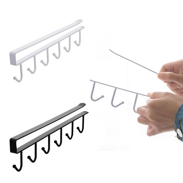 2019 6 hooks cup multi-functional holder hang kitchen cabinet under shelf storage rack organiser hook for towel drainer shelf
2019 6 hooks cup multi-functional holder hang kitchen cabinet under shelf storage rack organiser hook for towel drainer shelf