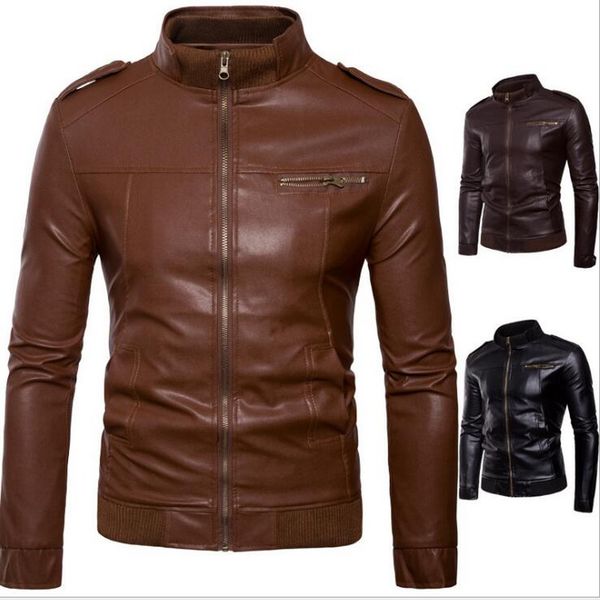 2020 leather outerwear motorcycle vintage leather jacket coat outfit fashion biker zipper pocket designleather coat more styles, Black
2020 leather outerwear motorcycle vintage leather jacket coat outfit fashion biker zipper pocket designleather coat more styles, Black