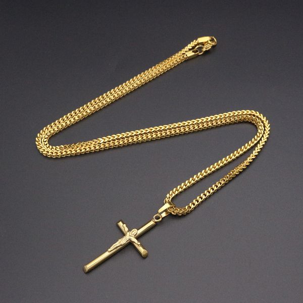 jsbao womens cross necklace stainless steel 60cm chain pendant cross gold color mens necklace for women gift, Silver
jsbao womens cross necklace stainless steel 60cm chain pendant cross gold color mens necklace for women gift, Silver