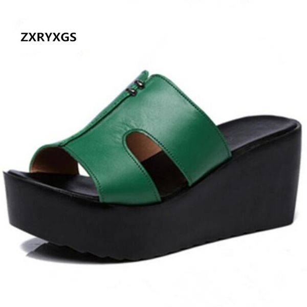 elegant comfortable genuine leather shoes woman sandals slippers 2020 platform shoes wedges slippers summer women sandals, Black
elegant comfortable genuine leather shoes woman sandals slippers 2020 platform shoes wedges slippers summer women sandals, Black