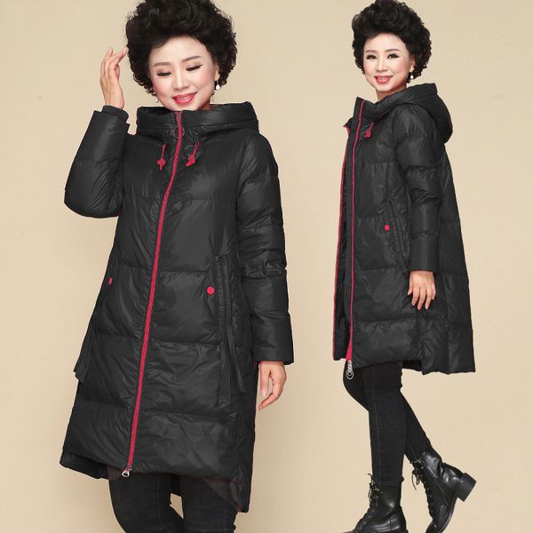 2019 new winter fashion casual women's cotton coat middle-aged outerwear women parkas women cotton coat bf31, Black
2019 new winter fashion casual women's cotton coat middle-aged outerwear women parkas women cotton coat bf31, Black