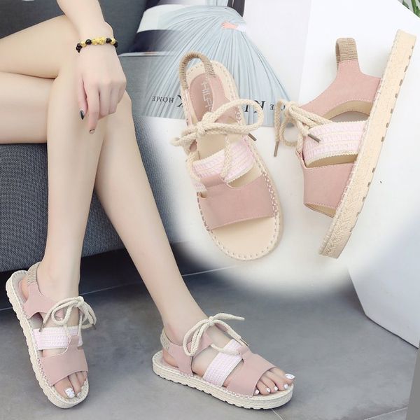 sandals women summer casual women shoes flat sandals fashion students wild open toe lace-up sandalias mujer, Black
sandals women summer casual women shoes flat sandals fashion students wild open toe lace-up sandalias mujer, Black