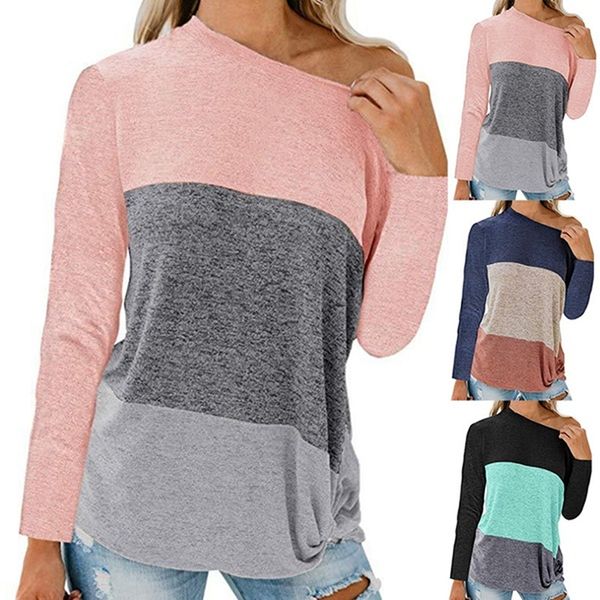 femme strapless t-shirt summer one shoulder for women long sleeve t shirt casual loose shirts plus size, White
femme strapless t-shirt summer one shoulder for women long sleeve t shirt casual loose shirts plus size, White